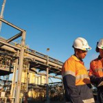 Buoyant future? Workers at BHP's Nickel West operations.