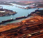 BHP's export operation at Port Hedland, WA. Photo - Southern Cross Maritime.