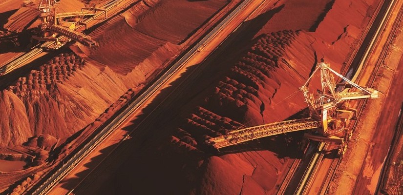 Iron ore stockpiles at Port Hedland. Photo: BHP Billiton