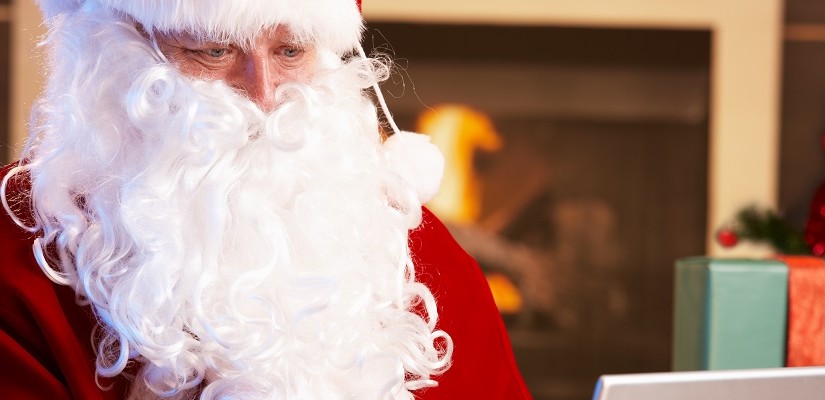 Santa getting a hold of his huge logistics task. Photo: Shutterstock