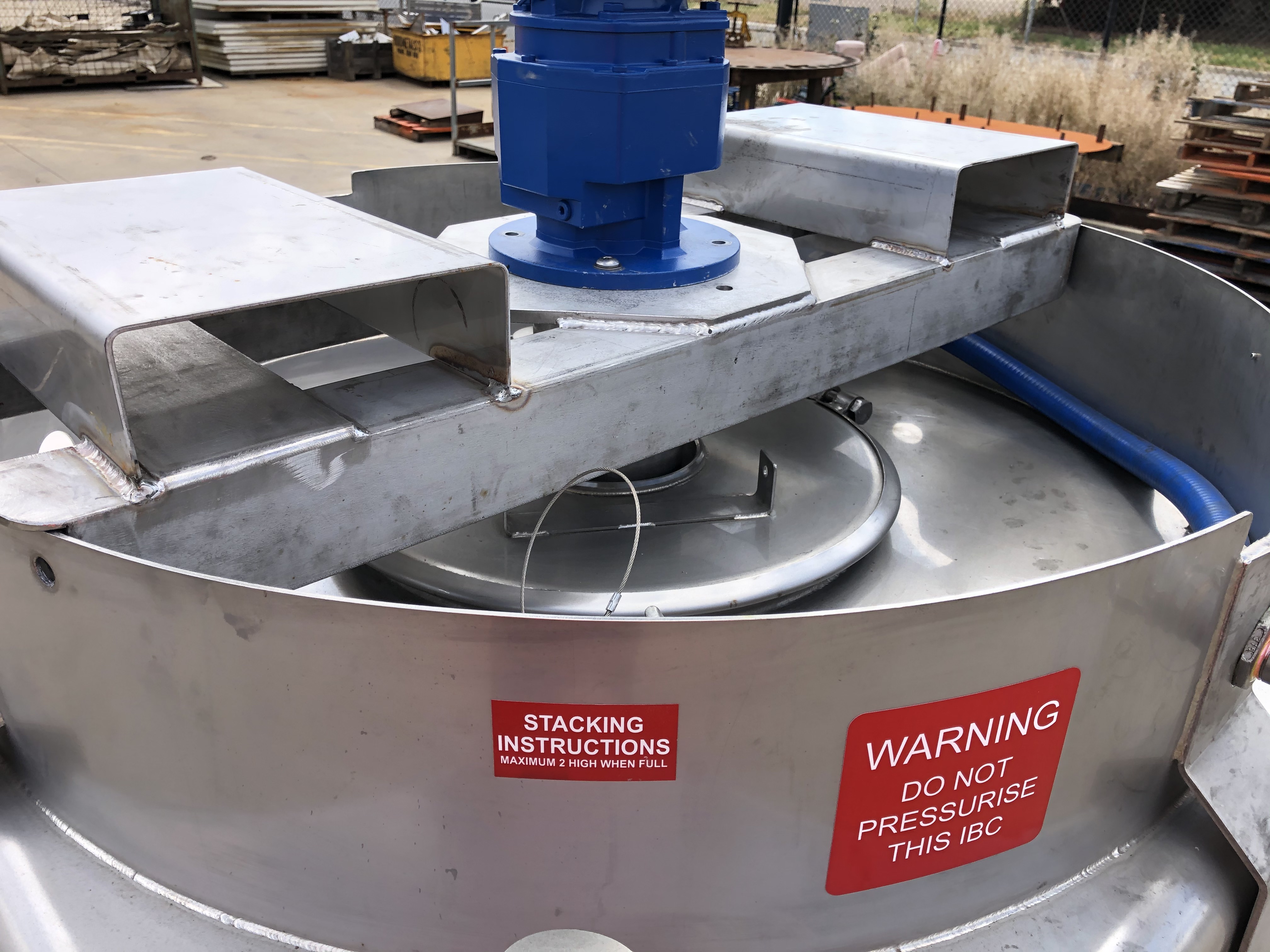 Stainless Steel IBC with Agitator preinstalled Transtainer