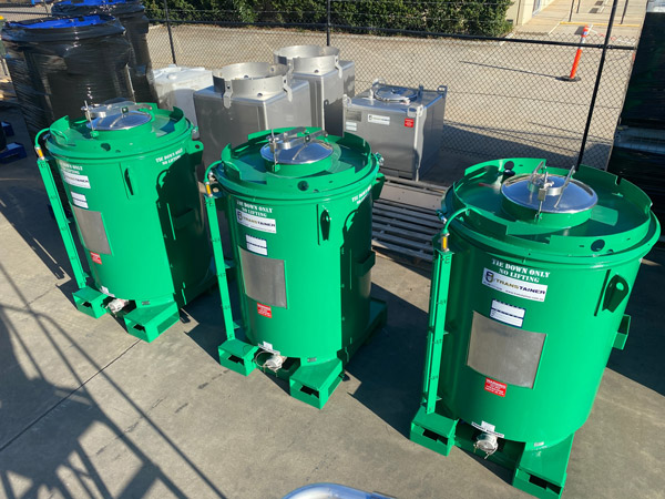 Customised Transtainer Grease Containers