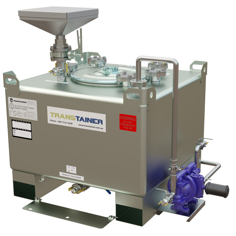 Transtainer liquid management systems