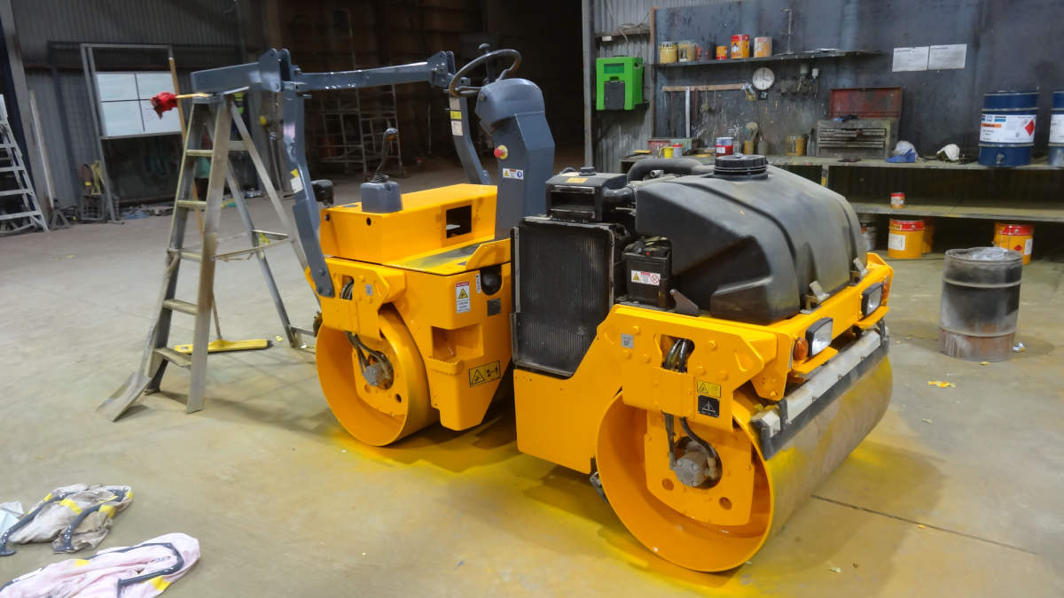 Blasting and Painting Services for Heavy Equipment Transtainer